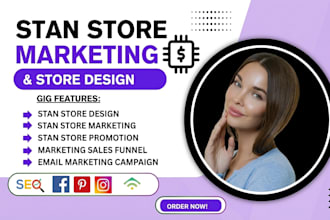 do stan store marketing setup etsy stan sales funnel design and setup