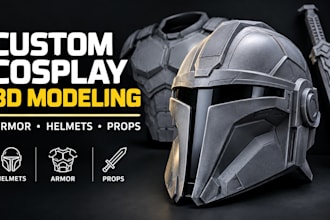create custom 3d cosplay armor and helmets