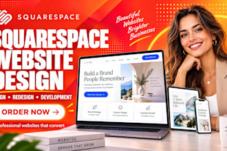 build modern squarespace website design squarespace design website development