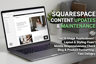 update and format content on your squarespace website