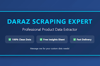 scrape daraz product data with price, images and links for dropshipping