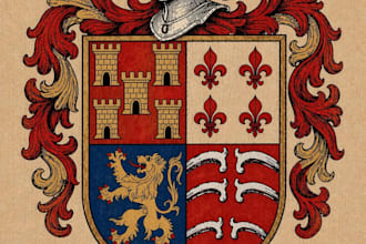 make heraldry shield, crest or coat of arms logo