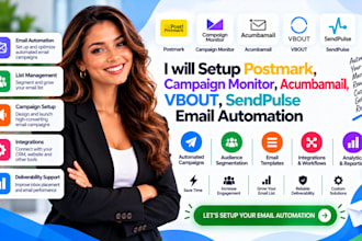 setup postmark campaign monitor acumbamail vbout sendpulse email automation