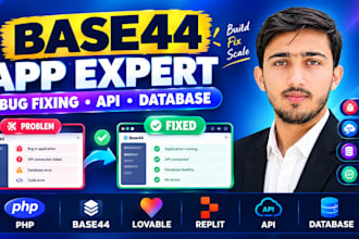 resolve base44bugs, lovable bugs, API and database issues
