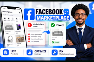 list products on facebook marketplace and troubleshoot marketplace issues
