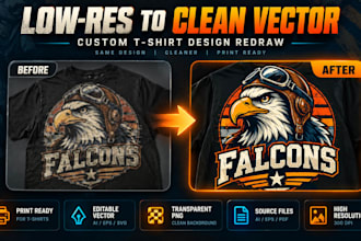 convert your ai artwork into print ready vector t shirt design files