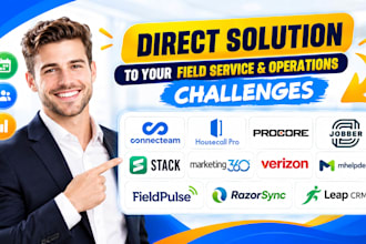 setup connecteam housecall procore jobber stack marketing 360 verizon leap crm