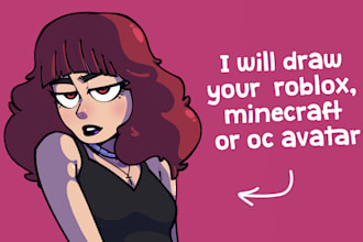 draw your roblox, minecraft or oc avatar