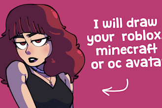 draw your roblox, minecraft or oc avatar