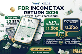 file your fbr income tax return and ntn registration in pakistan