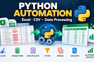 automate excel CSV and data processing tasks with python