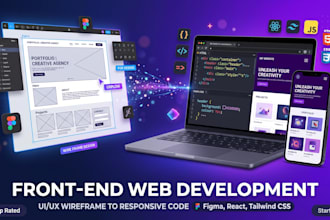 build a responsive front end website using react