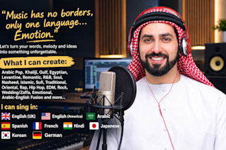 be male arabic singer songwriter arabic pop vocalist khaliji nasheed gulf music