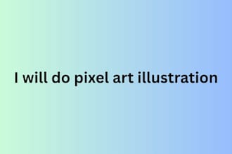 do pixel art ilustration