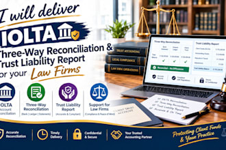 deliver iolta three way reconciliation trust liability report for your law firms