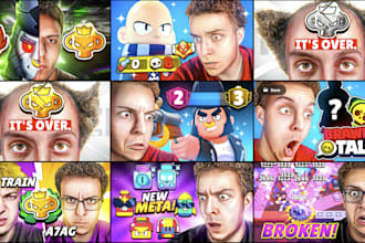 design stunning brawl stars youtube thumbnails