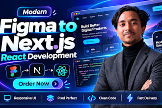 convert your figma design to responsive react next js website