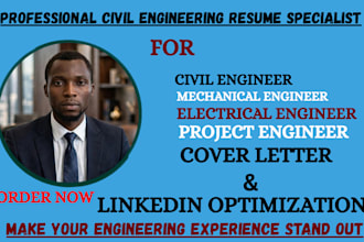 write a professional civil engineering resume and cv