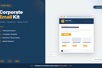 code responsive HTML email kit with reusable templates