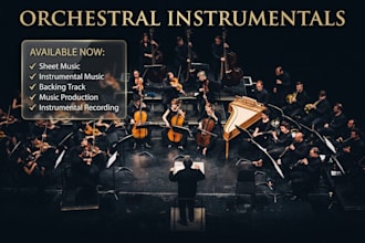 turn instrumental music backing tracks sheet music into instrumental recordings