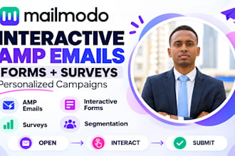 create mailmodo interactive amp emails forms surveys and personalized campaigns