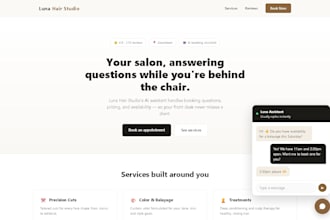 build a professional website with a built in ai assistant