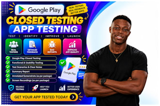 provide 12 app tester for google play closed testing 20 app tester for 14 days