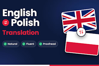 translate english to polish and polish to english naturally