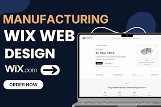 design a wix website for b2b manufacturing companies
