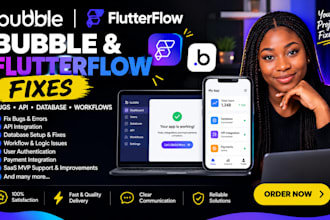 build bubble flutterflow saas mvp web app api database stripe integration