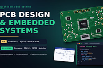 design custom pcb layout and circuit schematics