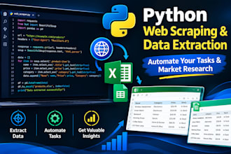 build a custom python web scraper and automation bot