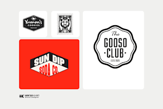 professional logo design with 3 unique concepts and brand ready files