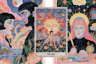 create custom ai tarot cards, oracle cards and mystical art