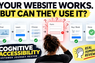 review your customer journey for cognitive accessibility