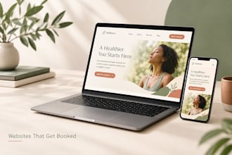 design your health and wellness website, wordpress website that converts