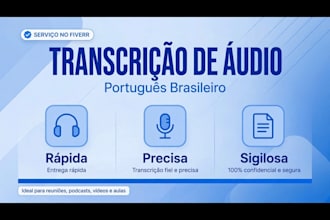 f  transcrever audio em portugues brasileiro com rapidez e precisao