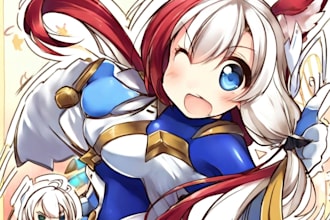 create custom ai anime chibi characters and discord emotes