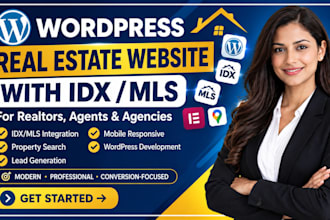 build a real estate website on wordpress with idx mls for realtors and agencies