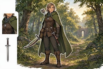 create detailed dnd character art for your fantasy adventure