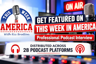 create and promote a professional podcast interview for you