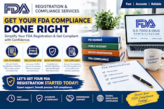 get fda fei number, furls account setup, mocra registration and fda compliance