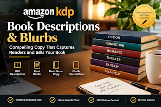 write a compelling book blurb amazon KDP book description