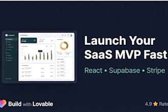 build your saas mvp and web application using lovable dev