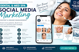 manage social media marketing for your dental clinic, med spa