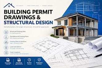 do building permit drawings and structural design
