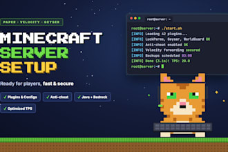 set up a complete minecraft smp server with plugins and configs
