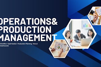 be your operations management and product manufacturing specialist