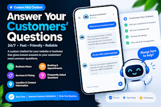 build a custom faq chatbot for your website or business page