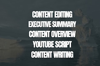 write youtube scripts and video scripts